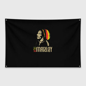 Флаг-баннер с принтом Bob Marley в Санкт-Петербурге, 100% полиэстер | размер 67 х 109 см, плотность ткани — 95 г/м2; по краям флага есть четыре люверса для крепления | bob marley | боб марли | музыка | регги | ямайка