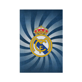 Обложка для паспорта матовая кожа с принтом Реал Мадрид в Санкт-Петербурге, натуральная матовая кожа | размер 19,3 х 13,7 см; прозрачные пластиковые крепления | Тематика изображения на принте: real madrid | реал мадрид | футбол