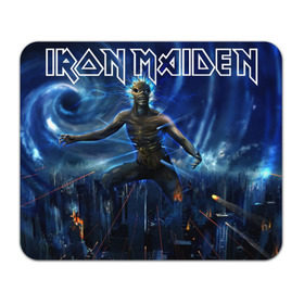 Коврик прямоугольный с принтом Iron Maiden в Санкт-Петербурге, натуральный каучук | размер 230 х 185 мм; запечатка лицевой стороны | iron maiden | rock | рок | череп