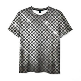 Мужская футболка 3D с принтом Silver style в Санкт-Петербурге, 100% полиэфир | прямой крой, круглый вырез горловины, длина до линии бедер | club | клуб | серебро | стиль