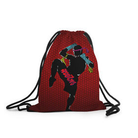 Рюкзак-мешок 3D с принтом Muay thai 1 в Санкт-Петербурге, 100% полиэстер | плотность ткани — 200 г/м2, размер — 35 х 45 см; лямки — толстые шнурки, застежка на шнуровке, без карманов и подкладки | muay thai