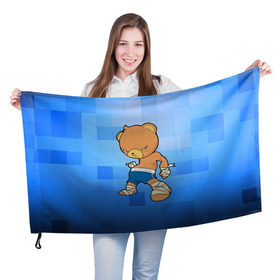 Флаг 3D с принтом Muay thai 2 в Санкт-Петербурге, 100% полиэстер | плотность ткани — 95 г/м2, размер — 67 х 109 см. Принт наносится с одной стороны | muay thai