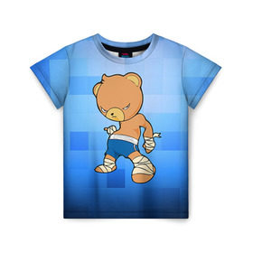 Детская футболка 3D с принтом Muay thai 2 в Санкт-Петербурге, 100% гипоаллергенный полиэфир | прямой крой, круглый вырез горловины, длина до линии бедер, чуть спущенное плечо, ткань немного тянется | muay thai
