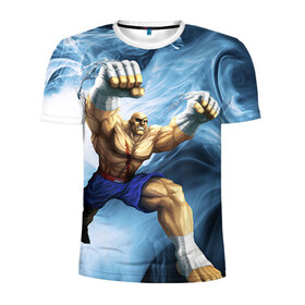 Мужская футболка 3D спортивная с принтом Muay thai 3 в Санкт-Петербурге, 100% полиэстер с улучшенными характеристиками | приталенный силуэт, круглая горловина, широкие плечи, сужается к линии бедра | muay thai