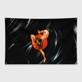 Флаг-баннер с принтом Muay thai 4 в Санкт-Петербурге, 100% полиэстер | размер 67 х 109 см, плотность ткани — 95 г/м2; по краям флага есть четыре люверса для крепления | Тематика изображения на принте: muay thai