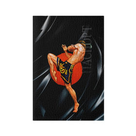 Обложка для паспорта матовая кожа с принтом Muay thai 4 в Санкт-Петербурге, натуральная матовая кожа | размер 19,3 х 13,7 см; прозрачные пластиковые крепления | Тематика изображения на принте: muay thai