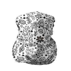 Бандана-труба 3D с принтом Цветочки-травушки в Санкт-Петербурге, 100% полиэстер, ткань с особыми свойствами — Activecool | плотность 150‒180 г/м2; хорошо тянется, но сохраняет форму | листья | природа | ромашки | цветы