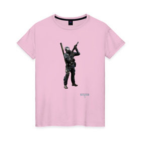 Женская футболка хлопок с принтом Инженер 2 в Санкт-Петербурге, 100% хлопок | прямой крой, круглый вырез горловины, длина до линии бедер, слегка спущенное плечо | battlefield | engineer | батлфилд | инженер | солдат