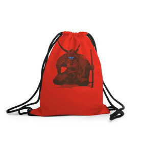 Рюкзак-мешок 3D с принтом Ронин в Санкт-Петербурге, 100% полиэстер | плотность ткани — 200 г/м2, размер — 35 х 45 см; лямки — толстые шнурки, застежка на шнуровке, без карманов и подкладки | ронин | самурай | япония