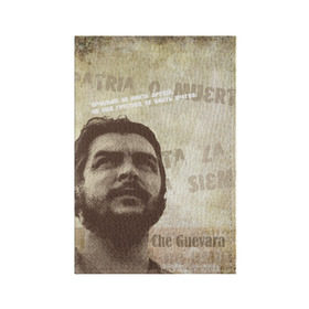 Обложка для паспорта матовая кожа с принтом Че Гевара в Санкт-Петербурге, натуральная матовая кожа | размер 19,3 х 13,7 см; прозрачные пластиковые крепления | о.м.с.к. | че | че гевара