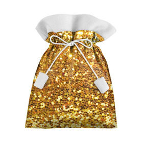 Подарочный 3D мешок с принтом Золотое мерцание в Санкт-Петербурге, 100% полиэстер | Размер: 29*39 см | зеркала | золотая россыпь | золото | золотое | мерцание | свет | яркий