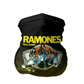 Бандана-труба 3D с принтом Ramones 6 в Санкт-Петербурге, 100% полиэстер, ткань с особыми свойствами — Activecool | плотность 150‒180 г/м2; хорошо тянется, но сохраняет форму | 