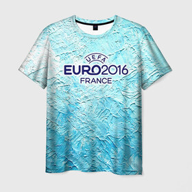 Мужская футболка 3D с принтом Евро 2016 3 в Санкт-Петербурге, 100% полиэфир | прямой крой, круглый вырез горловины, длина до линии бедер | Тематика изображения на принте: 