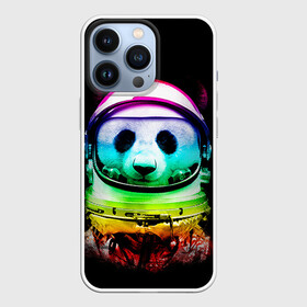 Чехол для iPhone 13 Pro с принтом Панда космонавт в Санкт-Петербурге,  |  | Тематика изображения на принте: астронавт | звезды | космонавт | космос | панда | радуга