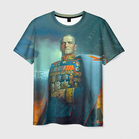 Мужская футболка 3D с принтом Жуков в Санкт-Петербурге, 100% полиэфир | прямой крой, круглый вырез горловины, длина до линии бедер | 9 мая | великая отечественная | великая отечественная война | вов | день победы | жуков | маршал | победа