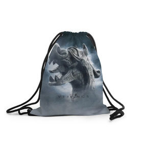 Рюкзак-мешок 3D с принтом Викинги в Санкт-Петербурге, 100% полиэстер | плотность ткани — 200 г/м2, размер — 35 х 45 см; лямки — толстые шнурки, застежка на шнуровке, без карманов и подкладки | vikings | викинги