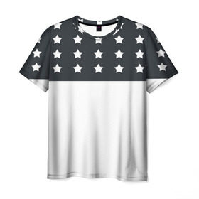 Мужская футболка 3D с принтом Stars в Санкт-Петербурге, 100% полиэфир | прямой крой, круглый вырез горловины, длина до линии бедер | one | pilots | twenty | звезда | звезды