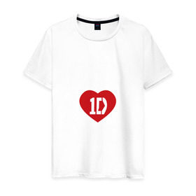Мужская футболка хлопок с принтом One Direction в Санкт-Петербурге, 100% хлопок | прямой крой, круглый вырез горловины, длина до линии бедер, слегка спущенное плечо. | ван дирекшен | зейн малик | лиам пейн | луи томлинсон | найл хоран