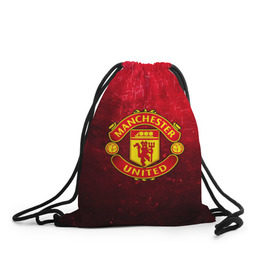 Рюкзак-мешок 3D с принтом Манчестер Юнайтед в Санкт-Петербурге, 100% полиэстер | плотность ткани — 200 г/м2, размер — 35 х 45 см; лямки — толстые шнурки, застежка на шнуровке, без карманов и подкладки | апл | манчестер юнайтед | футбол