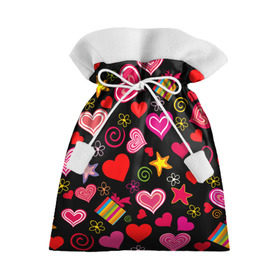 Подарочный 3D мешок с принтом Любовь в Санкт-Петербурге, 100% полиэстер | Размер: 29*39 см | love is | любовь | подарки | сердца
