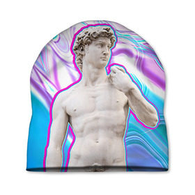 Шапка 3D с принтом Статуя Давида в Санкт-Петербурге, 100% полиэстер | универсальный размер, печать по всей поверхности изделия | hipster | swag | давид | искусство | свег | свэг | статуя давида | хипстер | хисптеры