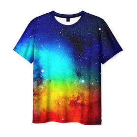 Мужская футболка 3D с принтом Grunge color в Санкт-Петербурге, 100% полиэфир | прямой крой, круглый вырез горловины, длина до линии бедер | grunge | new | арт | гранж | краска | прикольные | цветные