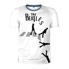 Мужская футболка 3D спортивная с принтом Битлы падают в Санкт-Петербурге, 100% полиэстер с улучшенными характеристиками | приталенный силуэт, круглая горловина, широкие плечи, сужается к линии бедра | the beatles | альбомы | битлз | музыка