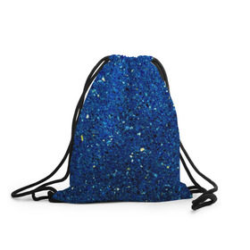 Рюкзак-мешок 3D с принтом Blue mirror в Санкт-Петербурге, 100% полиэстер | плотность ткани — 200 г/м2, размер — 35 х 45 см; лямки — толстые шнурки, застежка на шнуровке, без карманов и подкладки | green | абстракции | гранж | мозаика | стекло | текстуры