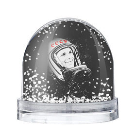 Снежный шар с принтом Гагарин 6 в Санкт-Петербурге, Пластик | Изображение внутри шара печатается на глянцевой фотобумаге с двух сторон | 12 апреля | гагарин | день космонавтики | космонавт | космонавтика | космос | юра | юрий