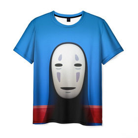Мужская футболка 3D с принтом Унесённые призраками в Санкт-Петербурге, 100% полиэфир | прямой крой, круглый вырез горловины, длина до линии бедер | Тематика изображения на принте: spirited away | миядзаки | хаяо
