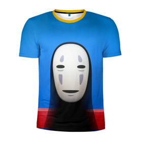 Мужская футболка 3D спортивная с принтом Унесённые призраками в Санкт-Петербурге, 100% полиэстер с улучшенными характеристиками | приталенный силуэт, круглая горловина, широкие плечи, сужается к линии бедра | spirited away | миядзаки | хаяо
