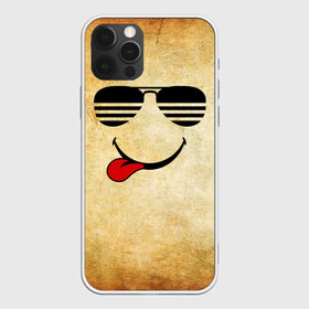Чехол для iPhone 12 Pro Max с принтом Смайл в очках (R) в Санкт-Петербурге, Силикон |  | Тематика изображения на принте: веселье | мордочка | очки | парная | позитив | прикол | рожица | смайл | смайл в очках | смех | улыбка | умора | хорошее настроение | юмор | язык