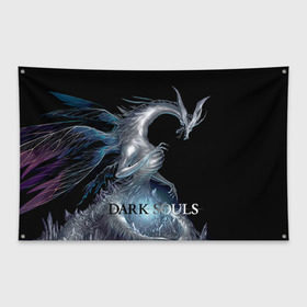 Флаг-баннер с принтом Dark Souls 2 в Санкт-Петербурге, 100% полиэстер | размер 67 х 109 см, плотность ткани — 95 г/м2; по краям флага есть четыре люверса для крепления | dark souls | praise the sun | you died | дарк соулс | темные души