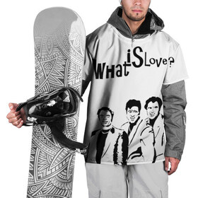 Накидка на куртку 3D с принтом What is love? в Санкт-Петербурге, 100% полиэстер |  | what is love | джим керри | любовь