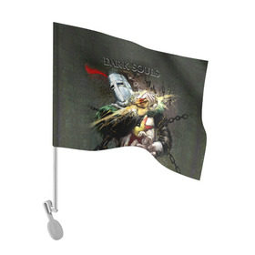 Флаг для автомобиля с принтом Dark Souls 5 в Санкт-Петербурге, 100% полиэстер | Размер: 30*21 см | dark souls | praise the sun | you died | дарк соулс