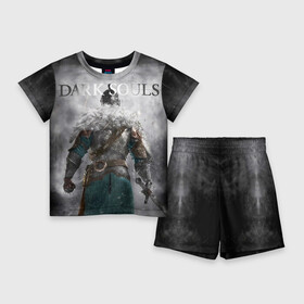 Детский костюм с шортами 3D с принтом Dark Souls 20 в Санкт-Петербурге,  |  | Тематика изображения на принте: dark souls | praise the sun | you died | дарк соулс