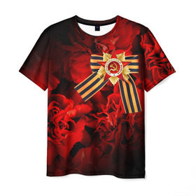 Мужская футболка 3D с принтом 9 мая 21 в Санкт-Петербурге, 100% полиэфир | прямой крой, круглый вырез горловины, длина до линии бедер | великая отечественная | ветераны | война | день победы | память | победа | россия | ссср
