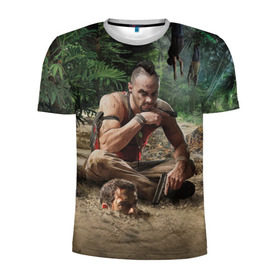 Мужская футболка 3D спортивная с принтом Far Cry в Санкт-Петербурге, 100% полиэстер с улучшенными характеристиками | приталенный силуэт, круглая горловина, широкие плечи, сужается к линии бедра | Тематика изображения на принте: farcry | игра | фаркрай
