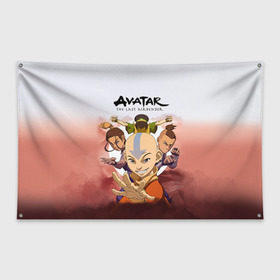 Флаг-баннер с принтом Аанг в Санкт-Петербурге, 100% полиэстер | размер 67 х 109 см, плотность ткани — 95 г/м2; по краям флага есть четыре люверса для крепления | aang | avatar | аанг | аватар | анг | легенда об аанге | повелитель стихий