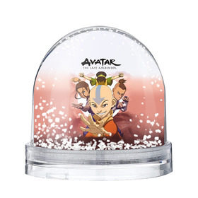 Снежный шар с принтом Аанг в Санкт-Петербурге, Пластик | Изображение внутри шара печатается на глянцевой фотобумаге с двух сторон | aang | avatar | аанг | аватар | анг | легенда об аанге | повелитель стихий