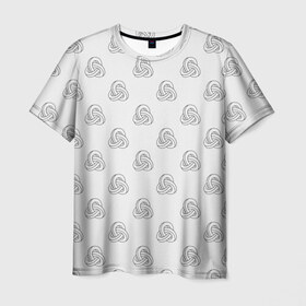 Мужская футболка 3D с принтом Лента Мёбиуса в Санкт-Петербурге, 100% полиэфир | прямой крой, круглый вырез горловины, длина до линии бедер | абстракция | иллюзия | фигура