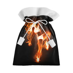 Подарочный 3D мешок с принтом Спортивная страсть в Санкт-Петербурге, 100% полиэстер | Размер: 29*39 см | грация | здоровье | зож | огонь | пламя | силуэт | спорт | страсть | танец | тонус | фитнес