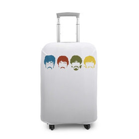Чехол для чемодана 3D с принтом Beatles в Санкт-Петербурге, 86% полиэфир, 14% спандекс | двустороннее нанесение принта, прорези для ручек и колес | beatles | битлз | битлы | рок | рок н рол