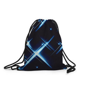 Рюкзак-мешок 3D с принтом Star в Санкт-Петербурге, 100% полиэстер | плотность ткани — 200 г/м2, размер — 35 х 45 см; лямки — толстые шнурки, застежка на шнуровке, без карманов и подкладки | арт | блики | вселенная | звезды | ночь
