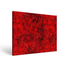 Холст прямоугольный с принтом Red Star в Санкт-Петербурге, 100% ПВХ |  | абстракция | арт | брызги | краска | красный | цветные
