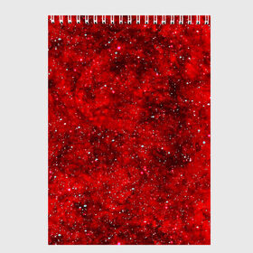 Скетчбук с принтом Red Star в Санкт-Петербурге, 100% бумага
 | 48 листов, плотность листов — 100 г/м2, плотность картонной обложки — 250 г/м2. Листы скреплены сверху удобной пружинной спиралью | абстракция | арт | брызги | краска | красный | цветные