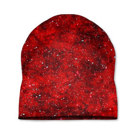 Шапка 3D с принтом Red Star в Санкт-Петербурге, 100% полиэстер | универсальный размер, печать по всей поверхности изделия | абстракция | арт | брызги | краска | красный | цветные