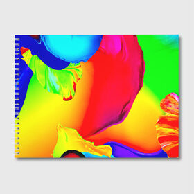 Альбом для рисования с принтом Краска в Санкт-Петербурге, 100% бумага
 | матовая бумага, плотность 200 мг. | абстракция | арт | брызги | краска