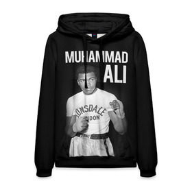 Мужская толстовка 3D с принтом Muhammad Ali в Санкт-Петербурге, 100% полиэстер | двухслойный капюшон со шнурком для регулировки, мягкие манжеты на рукавах и по низу толстовки, спереди карман-кенгуру с мягким внутренним слоем. | ali | boxing | muhammad ali |   |  muhammad |  бокс | али | боксер | мухамад. мухаммад | мухаммед | мухаммед али