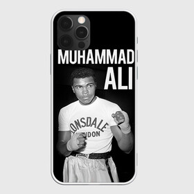 Чехол для iPhone 12 Pro с принтом Muhammad Ali в Санкт-Петербурге, силикон | область печати: задняя сторона чехла, без боковых панелей | ali | boxing | muhammad ali |   |  muhammad |  бокс | али | боксер | мухамад. мухаммад | мухаммед | мухаммед али